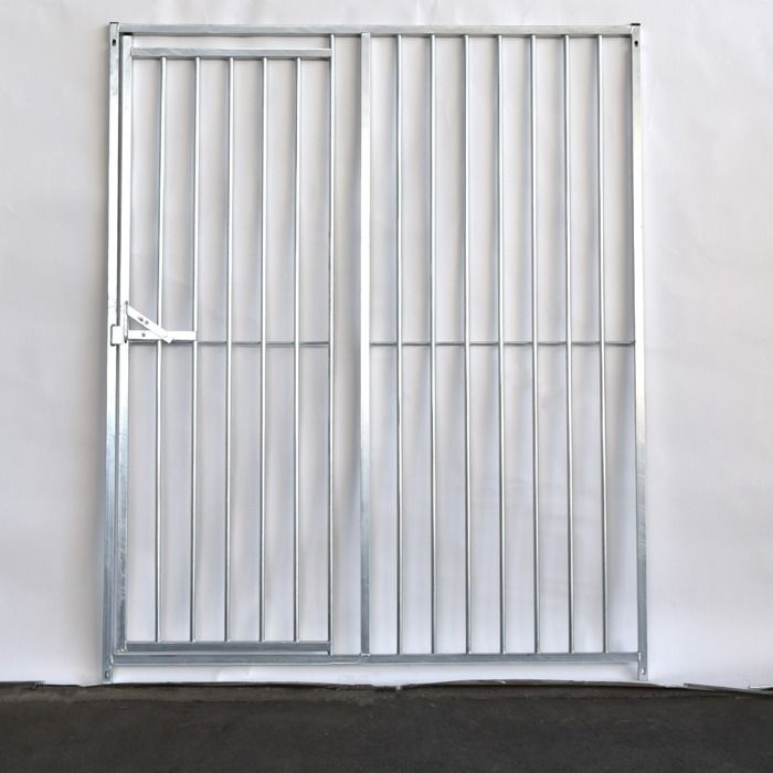 Panneau de Porte Barreaux Standard pour chenil en kit 150 x 184 cm - KeniLux Gris(Longueur: 1/Barreau/Panneau)