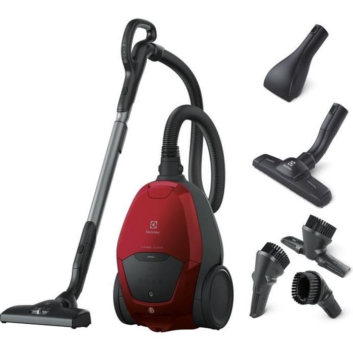ELECTROLUX PD82-ANIMA - Aspirateur traîneau avec sac Pure D8 - ultra silencieux 57db - sac Anti-odeur - rayon 12m - accessoire(Kit animal)