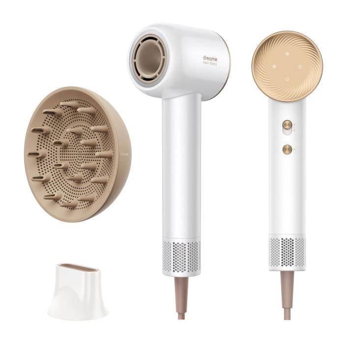 Sèche-Cheveux Professionnel Dreame Hair Glory Combo - Séchage Rapide - Moteur Haute Vitesse 110000 TR/Min(Glory Combo)