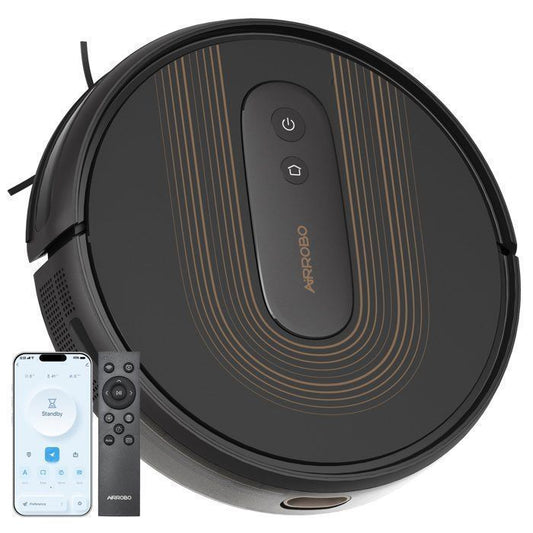 AIRROBO G50 Aspirateur Robot sans Fil 4 000 Pa, Auto-rechargeables, Idéal pour Poils d'Animaux, Sols Durs, Tapis  Poils Ras(G)