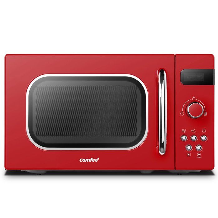 Micro-ondes rétro de 20L - COMFEE CMSRO 20 di rd - 800W - Rouge(Rouge)