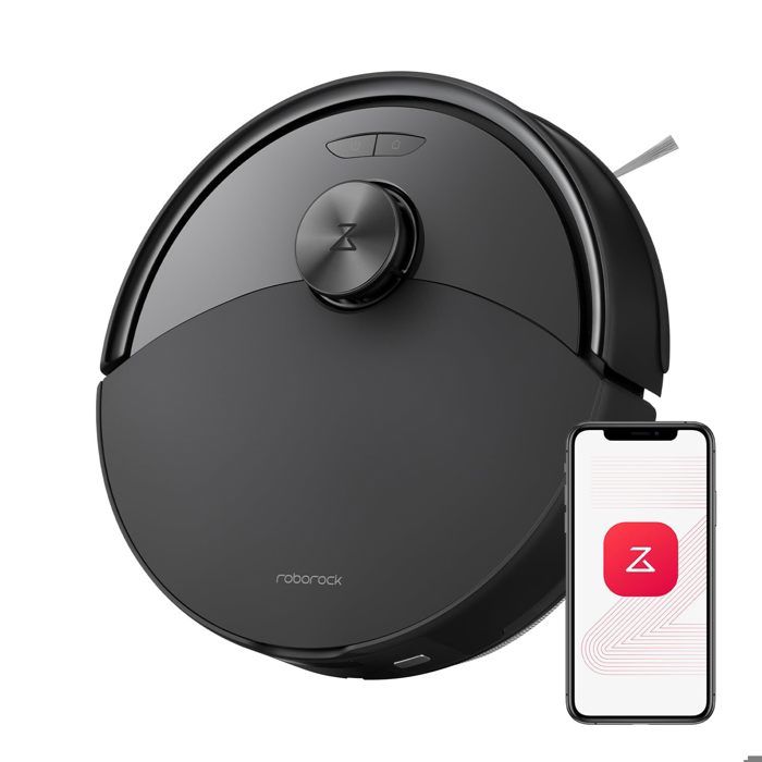 Roborock Q10 S5 Aspirateur Robot 10000 Pa Aspiration, Double Anti-emmêlement,Levage des Serpillères de 8 mm, Évitement d'obstacles(Q10 S5 Noir)