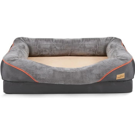 BingoPaw Panier Chien XXL Lit pour Chien Grande Taille Coussin pour Chien Déhoussable Orthopétique 97 x 72 x 30 cm(XL)