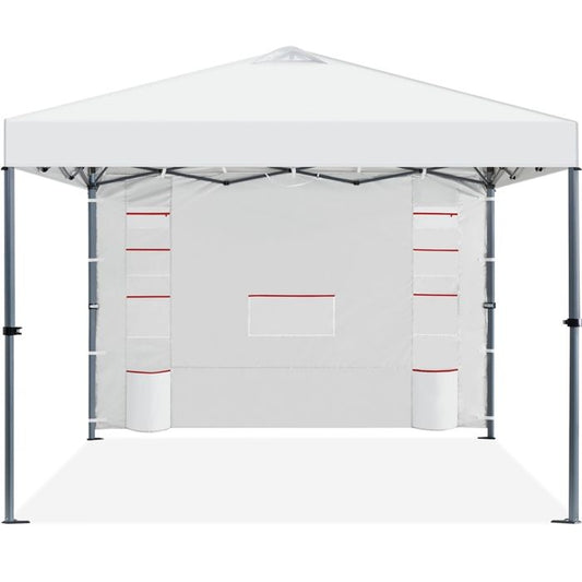 Yaheetech Tonnelle de Jardin Pliante 2,5x2,5 Imperméable avec Parois Latérale, Poches pour Rangement et Sacs de Sable, Blanc(Blanc/2)