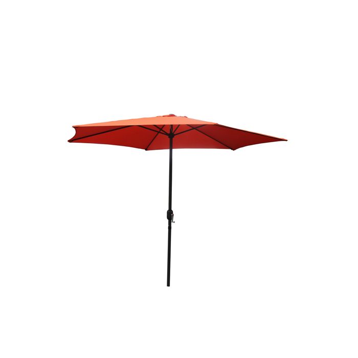 PORTOFINO - Parasol droit rond Ø 3 m terracotta(Chocolat)