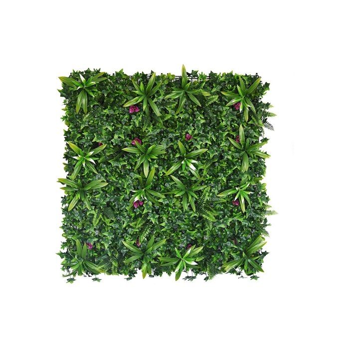Mur végétal synthétique vert - pack de 3m² - IKAZ(12x 50 x 50 cm)