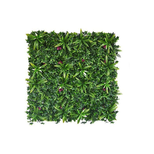Mur végétal synthétique vert - pack de 3m² - IKAZ(12x 50 x 50 cm)